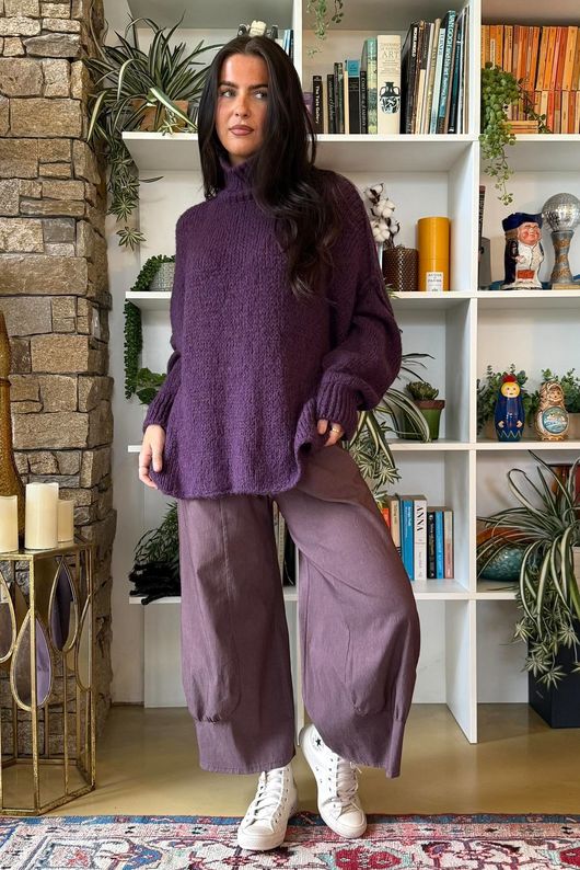 Winnie Oversized Knit Fig